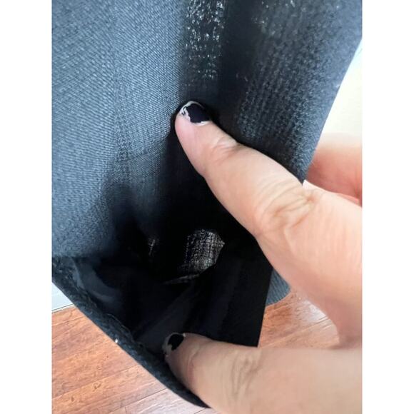 90s Y2K Cocorita Gerolamo Black Preppy Collared Suit Vest Heart Buttons 0 XXS - Picture 5 of 9